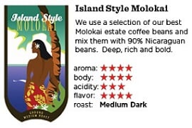 [Island Style] 10%モロカイ島産豆使用 ブレンドコーヒー