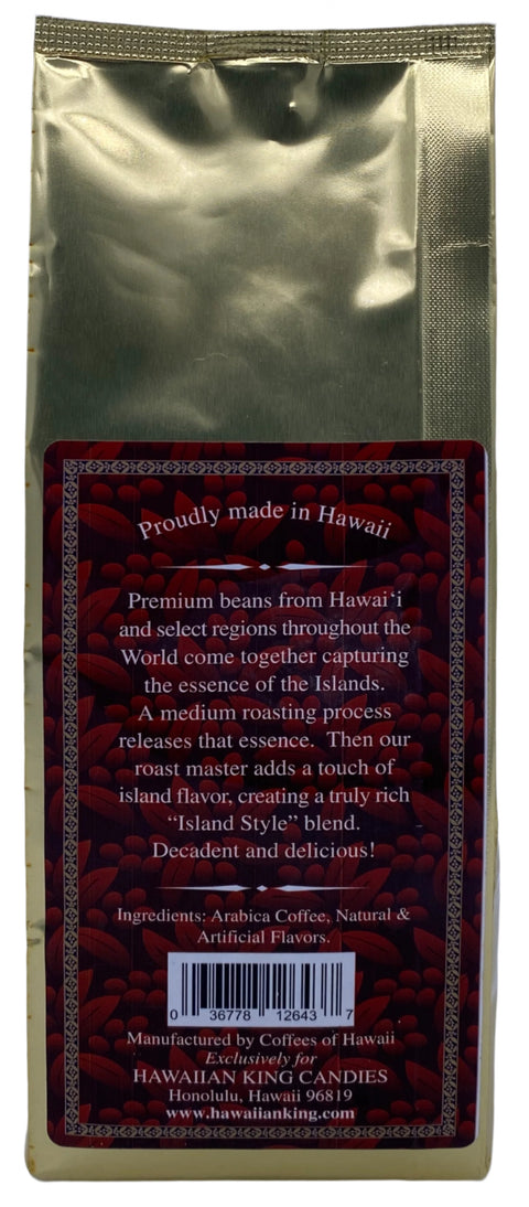 [Hawaii Market]10%ハワイ産豆使用 チョコレート・マカダミアナッツ フレーバーコーヒー 